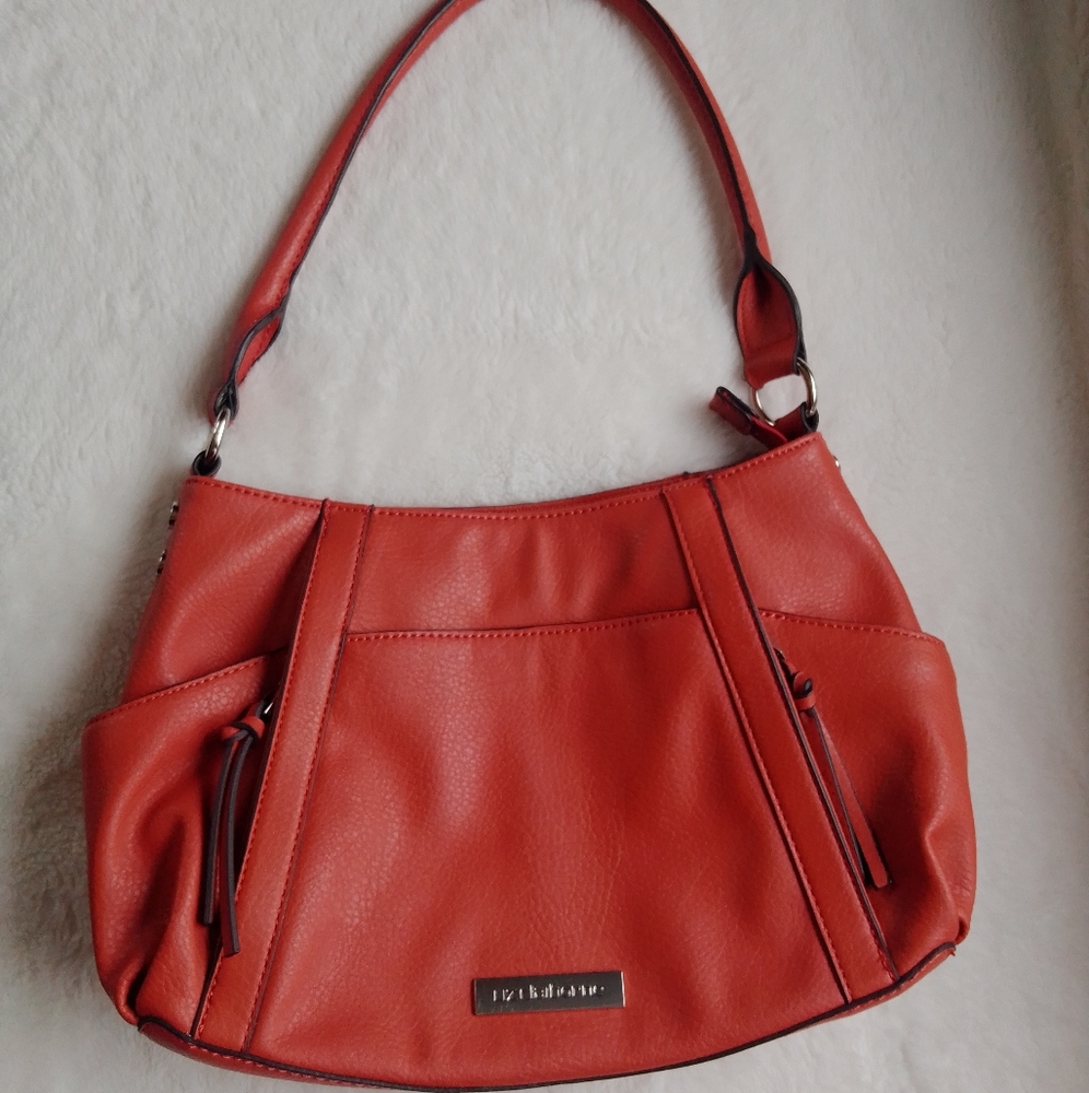Liz Claiborne hobo purse orange shoulder bag.